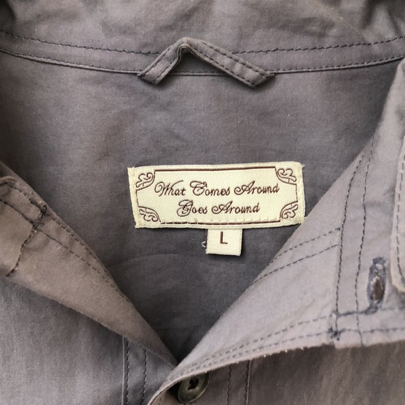 What Goes Around Comes Around shirt jacket in Battleship Grey. 10/10 condition. - Picture 3 of 3